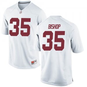 Youth Alabama Crimson Tide #35 Cooper Bishop White Replica NCAA College Football Jersey 2403CELI0